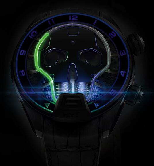 HYT 151-DG-44-GF-AB SKULL 51 MM Replica watch